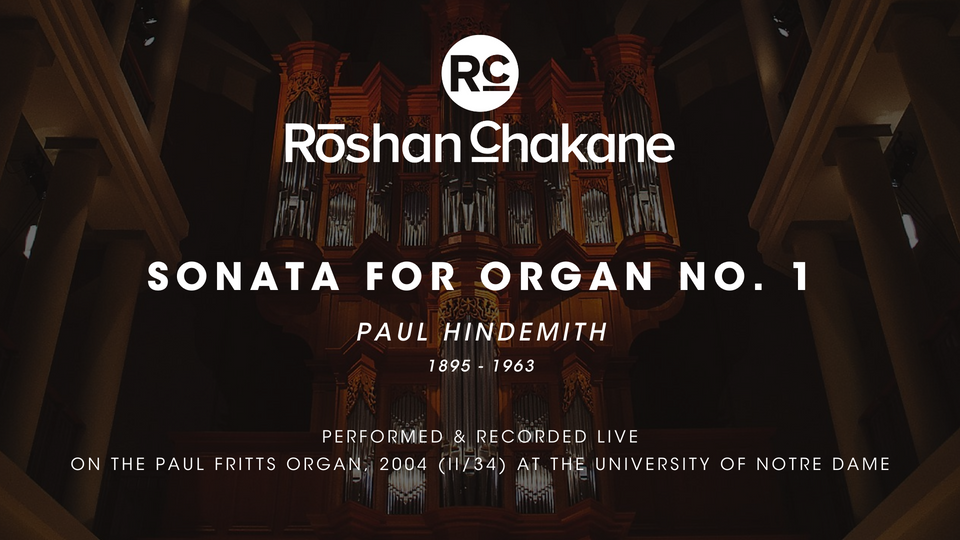 SONATA FOR ORGAN NO. 1